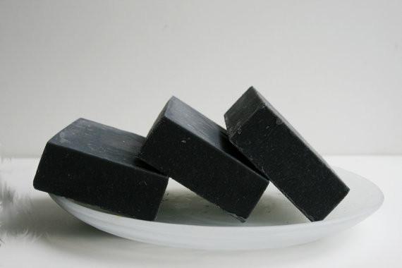 Unscented Activated Charcoal Soap - organicesthetiques