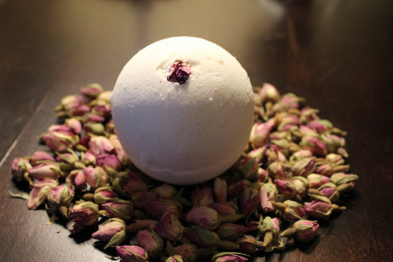 Natural & Organic Bath Bomb Goats Milk and Honey - organicesthetiques